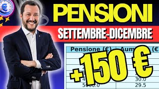 🔴 150€ EXTRA PER PER MINIME 👉🏻PENSIONI UFFICIALE  INVALIDITÀ E SOCIALE ECCO LE NOVITÀ❗️ [upl. by Aggappe]