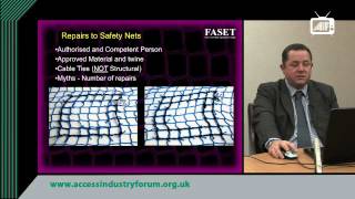 Guidance on safety nets  maintenance and test requirements The critical points FASET [upl. by Alia29]