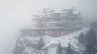 Heavy Snowstorm Hits Mountain Resort ┇Blizzard Sounds for Sleeping┇Howling Wind amp White Noise [upl. by Ahsinawt]