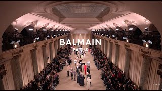 Balmain Fall Winter 2024 Womens Show [upl. by Einahpehs]