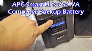 APC SmartUPS 750 VA Uninterruptible Power Supply [upl. by Luhey919]