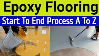 Start To End Epoxy Flooring Process  Epoxy Garage Floor Coating [upl. by Atsiuqal]