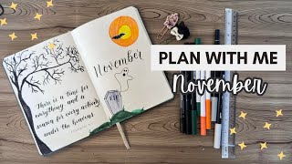 PLAN WITH ME November2023 Bullet Journal Setup [upl. by Gerrie]