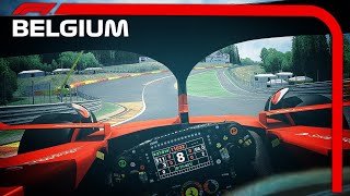 Carlos Sainz Helmet Cam at Spa  Assetto Corsa [upl. by Ednyl689]