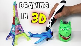 3D Pen  How to draw in 3D using a 3D pen [upl. by Ahsinik]