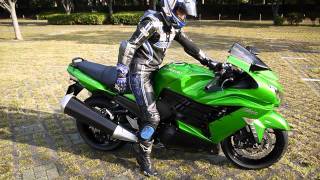 ZX14R vs ZZR1400 vs HAYABUSA ライポジ編 [upl. by Alihet530]