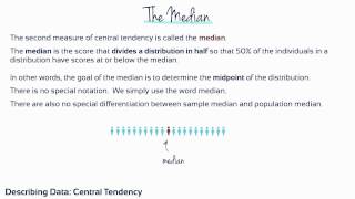 What is Central Tendency – An Introduction to Mean Median and Mode in Statistics 51 [upl. by Filia]