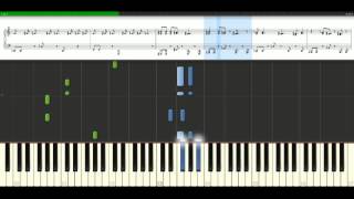 David Bowie  Ashes To Ashes Piano Tutorial Synthesia [upl. by Cornelius]