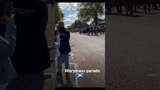 Pipe band Marymass parade 🏴󠁧󠁢󠁳󠁣󠁴󠁿 scotland scottishfold [upl. by Yekram]