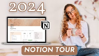 My 2024 Notion Setup amp Tour ✨  task management meal planning budgeting amp more [upl. by Anairol]