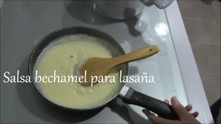 Salsa bechamel para lasaña [upl. by Irim]