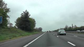 Driving On The M5 Motorway From J26 Wellington To J27 Tiverton England 4th May 2012 [upl. by Rojam]