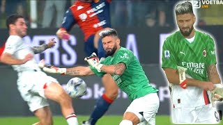 Olivier Giroud What a SAVE Genoa vs AC Milan 10 [upl. by Dre]