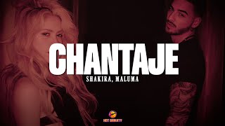 Shakira  Chantaje ft Maluma  Vídeo con letra [upl. by Seidel393]