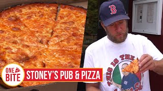 Barstool Pizza Review  Stoneys Pub amp Pizza Middleborough MA [upl. by Leba]