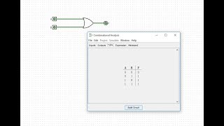 Truth table of a Circuit in Logisim [upl. by Amikahs]