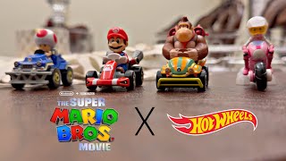 The Super Mario Bros Movie Hot Wheels 4 Pack Set [upl. by Ahseihs]