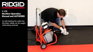 RIDGID K400 AF ontstoppingsmachine art 28098 28103 [upl. by Drofnats]