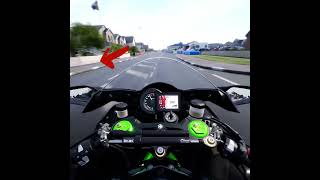 Crash Moment During Ninja H2 vs H2R Speed Duel at the End [upl. by Pardo]