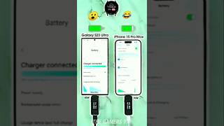 iphone 15 pro max vs samsung s23 ultra fast charging test viralvideo shorts [upl. by Goldwin801]