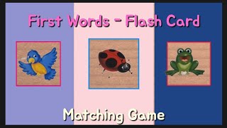 Flashcards For Toddlers  Matching Card Game For Kids  Baby Learning Video MAHAMAFORKIDS [upl. by Anaiad638]