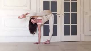 Contortion gymnastics challenge Julia contortionist training flexibility and balance Contortion [upl. by Ezar]