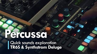 Roland TR6S amp Synthstrom Deluge  Quick sounds exploration [upl. by Eniala]