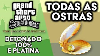 GTA San Andreas Definitive Edition  Detonado 100 e Platina  Todas as Ostras [upl. by Chappelka471]