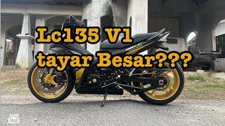 YAMAHA LC 135 V1 TAYAR BESAR [upl. by Nyledam]