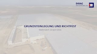 DIBAG  Grundsteinlegung und Richtfest in Wallersdorf 2016 [upl. by Enirac]