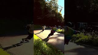 REAL SPEED vs SLOW MOTION Longboard Slide downhillskateboardingskateskateboardingslideslow [upl. by Eilesor]