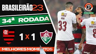 FLAMENGO 1 X 1 FLUMINENSE  MELHORES MOMENTOS COM IMAGENS CHARLA  PREMIERE [upl. by Amato]