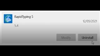 How to uninstall rapid typing tutor 2 [upl. by Rigby912]