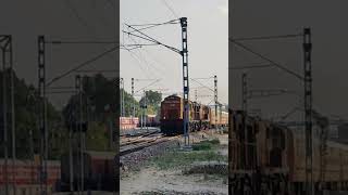 Train Ramdeora Fair Festival special hauling with Twin Alco of JMP Jamalpur shed spotted in Lalgarh [upl. by Aneeras]