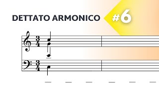 Dettato Armonico a 4 voci  Livello intermedio N°6 [upl. by Roche]