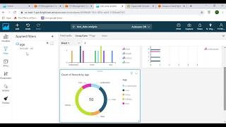 AWS QuickSight  Interactive DashboardReport  Amazon Business Intelligence Service With S3 [upl. by Ailla52]