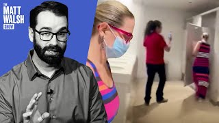 Kyrsten Sinema CHASED INTO BATHROOM By Crazed Leftists [upl. by Eenobe]