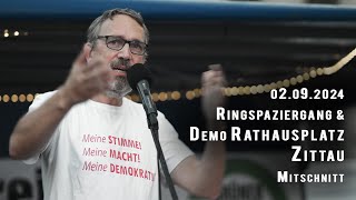 Spaziergang und Montagsdemo 02092024 in Zittau [upl. by Auberbach]