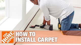 How to Install Carpet  The Home Depot [upl. by Volnak]