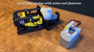 Lego fake engine on test bench [upl. by Wilmar394]