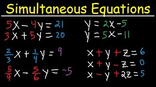 Simultaneous Equations  Tons of Examples [upl. by Eloc]