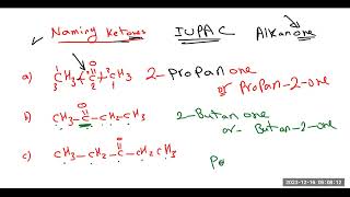 Naming Ketones تسمية الكيتونات [upl. by Odicalp868]