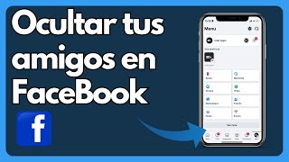 Cómo ocultar tus amigos en Facebook  Tutorial [upl. by Elleynod]