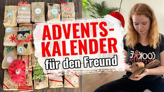 Adventskalender für den Freund selber machen I Inhalt Geschenkideen amp Tipps zum Kalender befüllen [upl. by Nollahp]