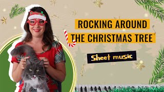 Rockin around the Christmas tree Piano cover Sheet music [upl. by Shere375]