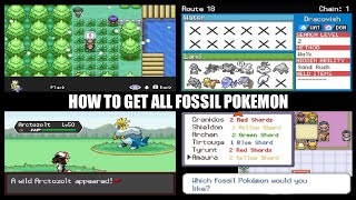 All Fossil Pokemon Locations  Pokemon Radical Red 41 Guide [upl. by Marcille]