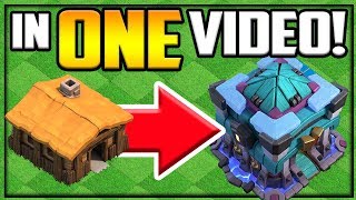 GEM TO MAX Town Hall 2 to 13 in ONE VIDEO Clash of Clans Gem Spree [upl. by Ativad530]