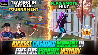 BIGGEST CHEATING MOMENT IN FREE FIRE ESPORTS HISTORY   FREE FIRE OFFICIAL TOURNAMENT CHEATING [upl. by Alcine]