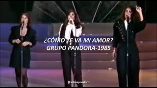 Como te va mi amor Pandora 1985 Letra [upl. by Ydnarb]