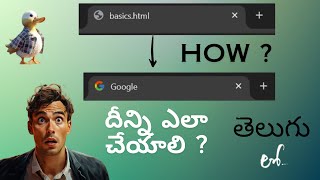 Web Development HTML FAVICON amp TITLE  HOW TO DO THIS   in Telugu Lesson  16 [upl. by Bocyaj]